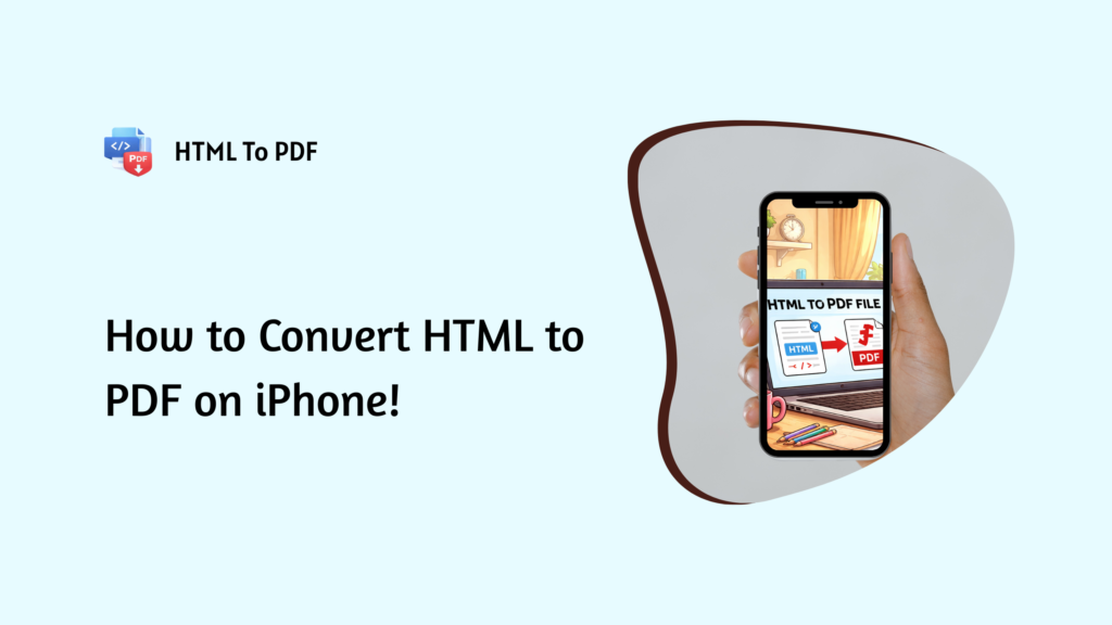 How to Convert HTML to PDF on iPhone